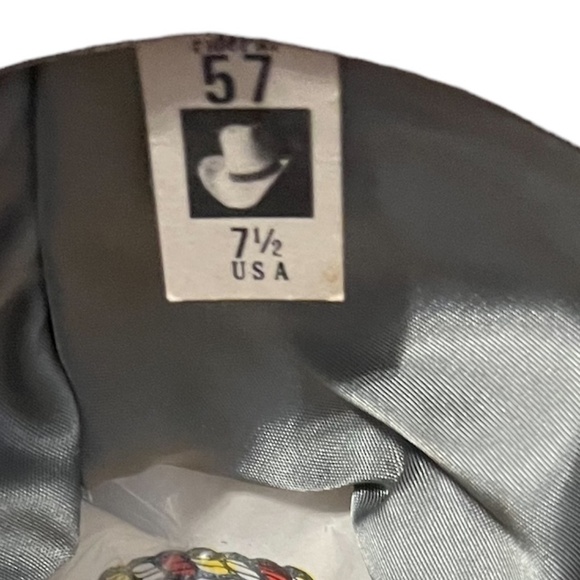 Hat, Sombrero, Federal Straw, Hallmark, Vintage, Provenance,, SIZE 7.5 - Picture 7 of 9